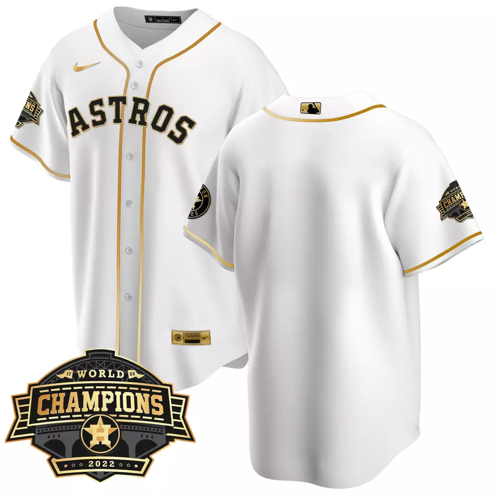 team cool white womens houston astros 2022 world series champions patch limited jersey all stitched