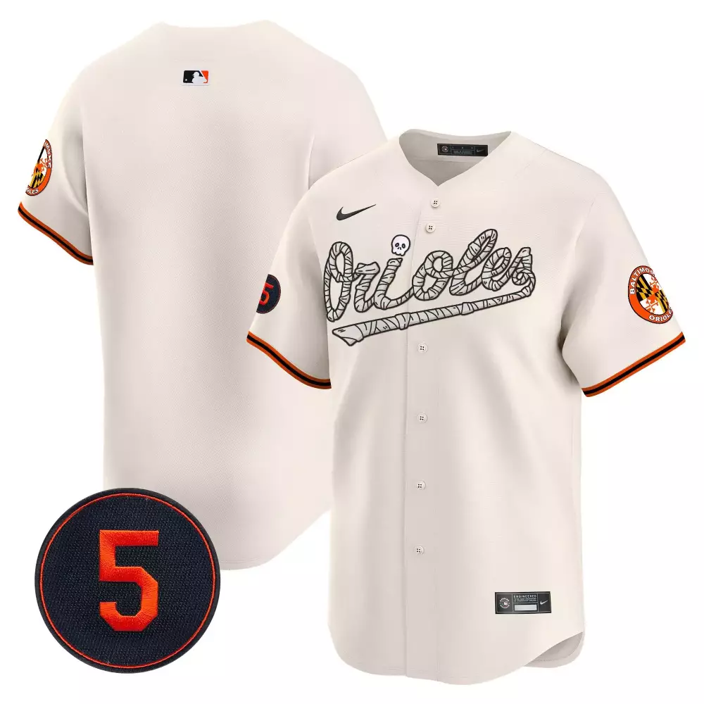 team cream men s baltimore orioles city light vapor premier limited jersey all stitched