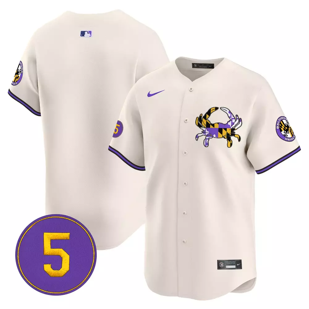 team cream men s baltimore orioles city light vapor premier limited jersey all stitched