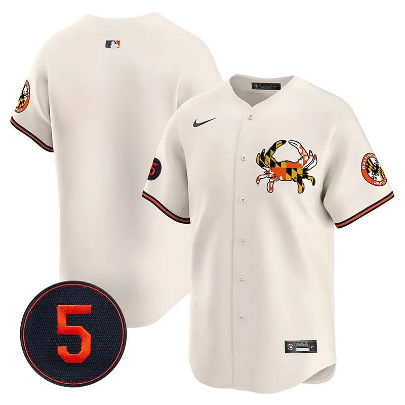 team cream men s baltimore orioles city light vapor premier limited jersey all stitched