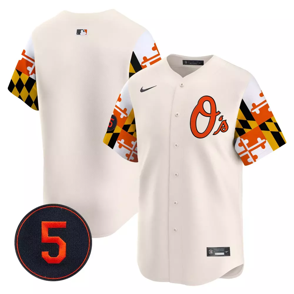 team cream men s baltimore orioles robinson patch vapor premier limited jersey v5 all stitched