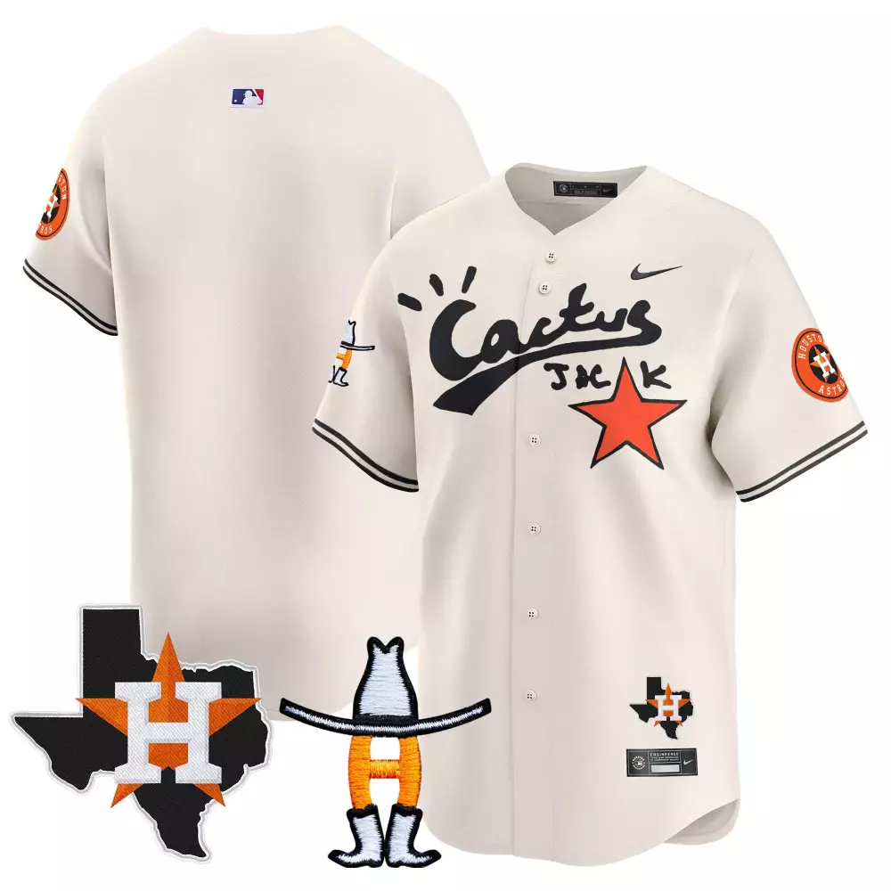 team cream mens houston astros cactus jack cool base jersey v2 stitched
