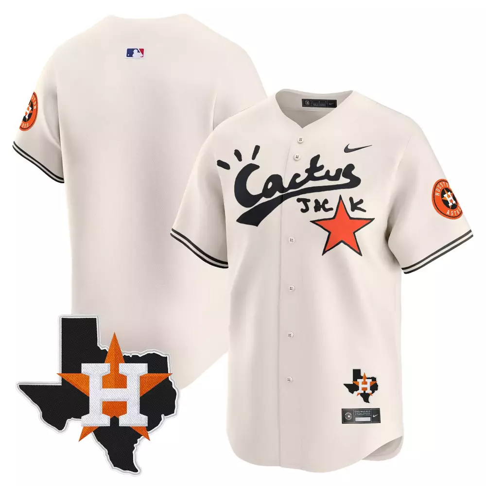 team cream mens houston astros cactus jack cool base jersey v2 stitched