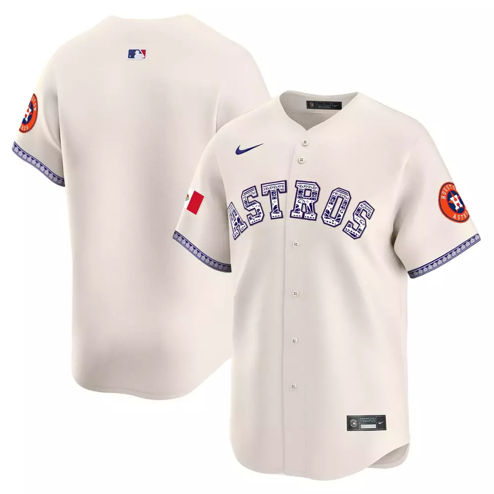 team cream mens houston astros mexico texas patch vapor premier limited jersey v5 all stitched
