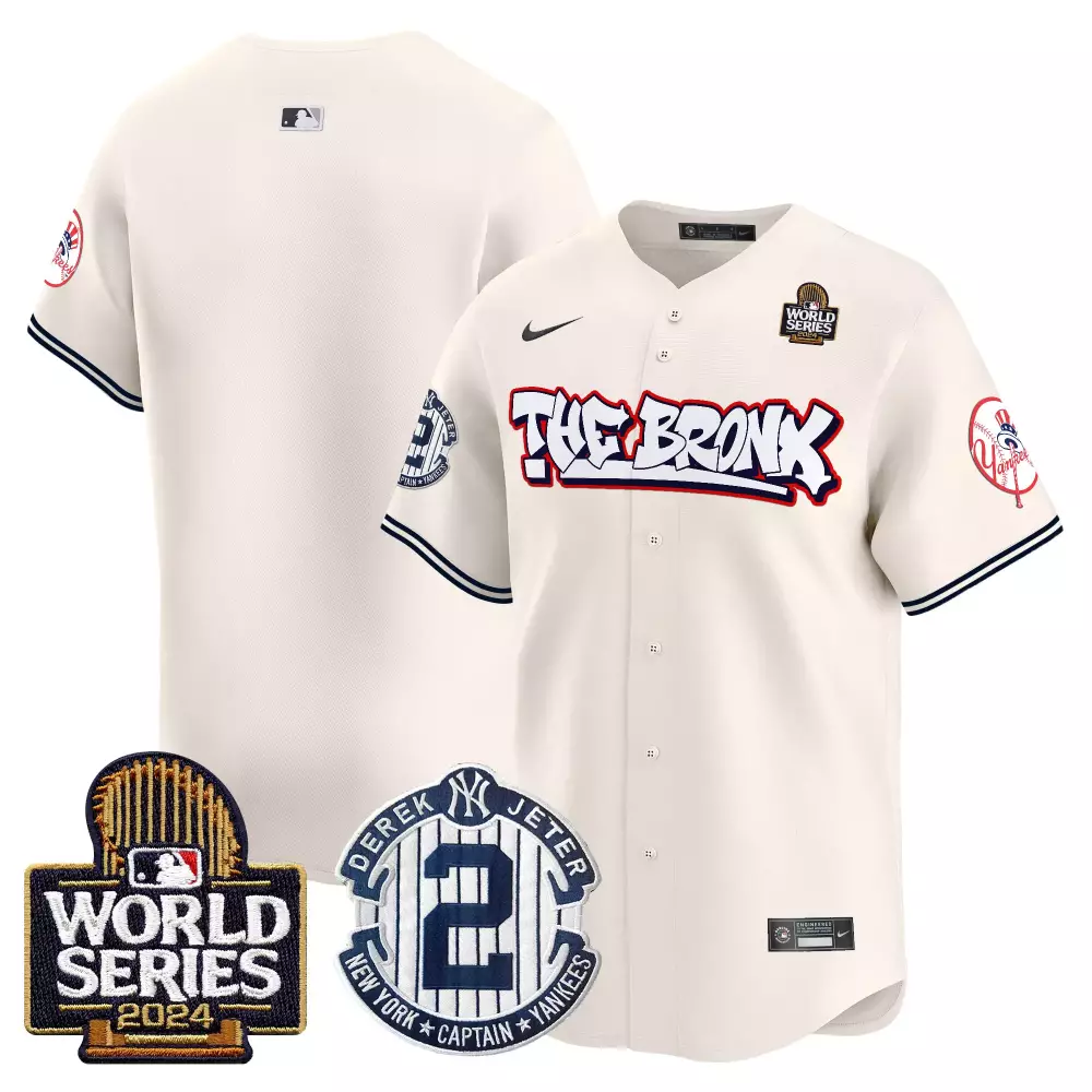 team cream mens new york yankees the bronx 2024 world series vapor premier limited jersey v2 all stitched