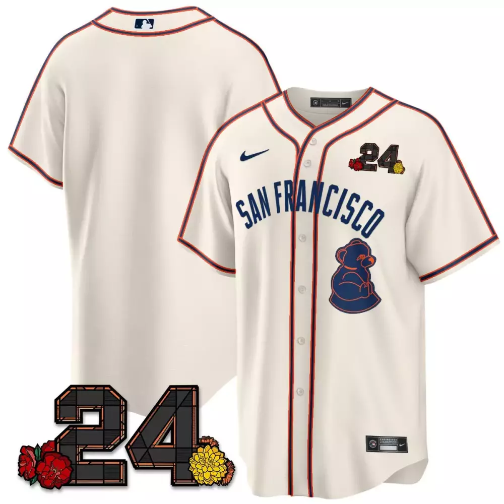 team cream mens san francisco giants 2024 willie mays patch vapor premier limited jersey v2 all stitched