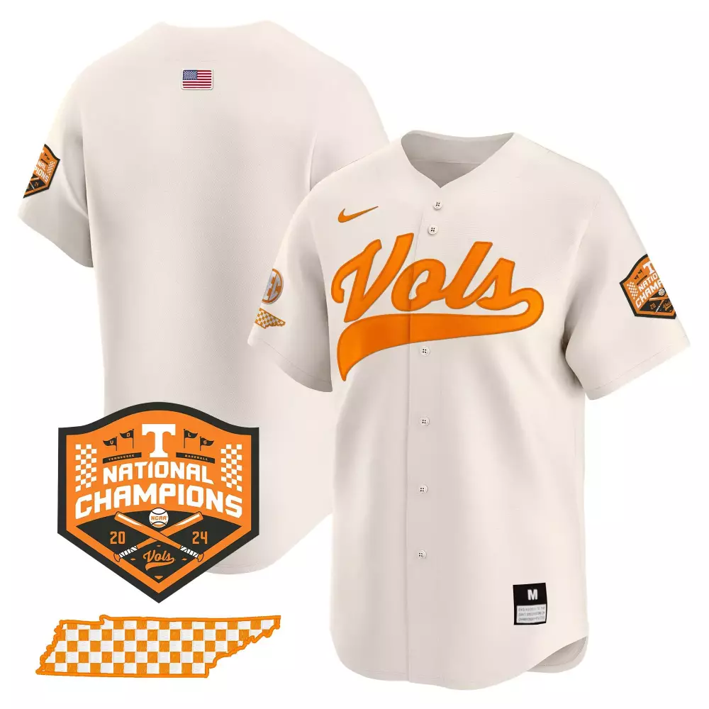 team black womens tennessee volunteers 2024 college world series vapor premier limited jersey v2 all stitched