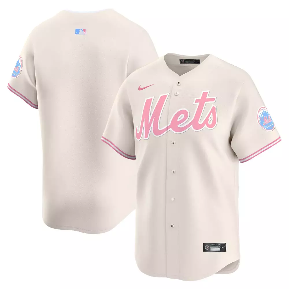 team cream mens new york mets grimace vapor premier limited jersey all stitched