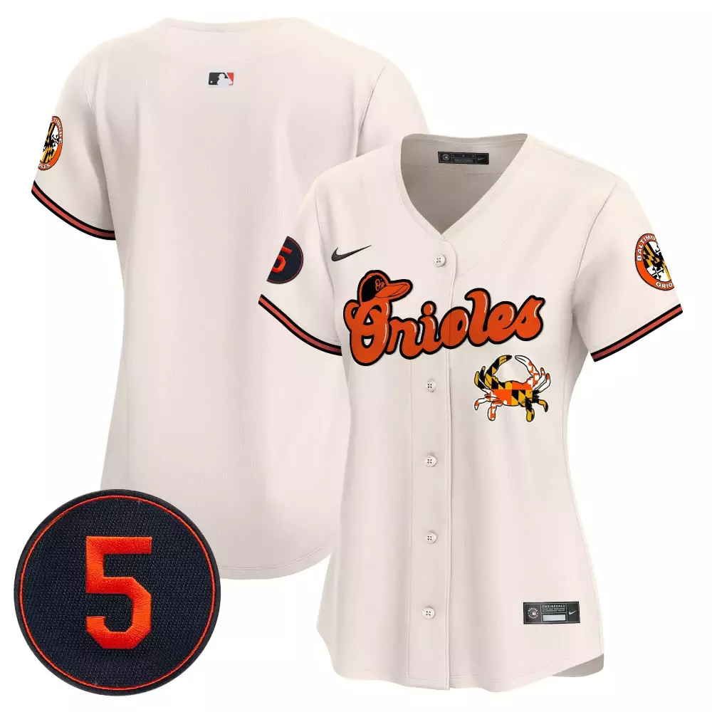 team cream women s baltimore orioles robinson patch vapor premier limited jersey v6 all stitched