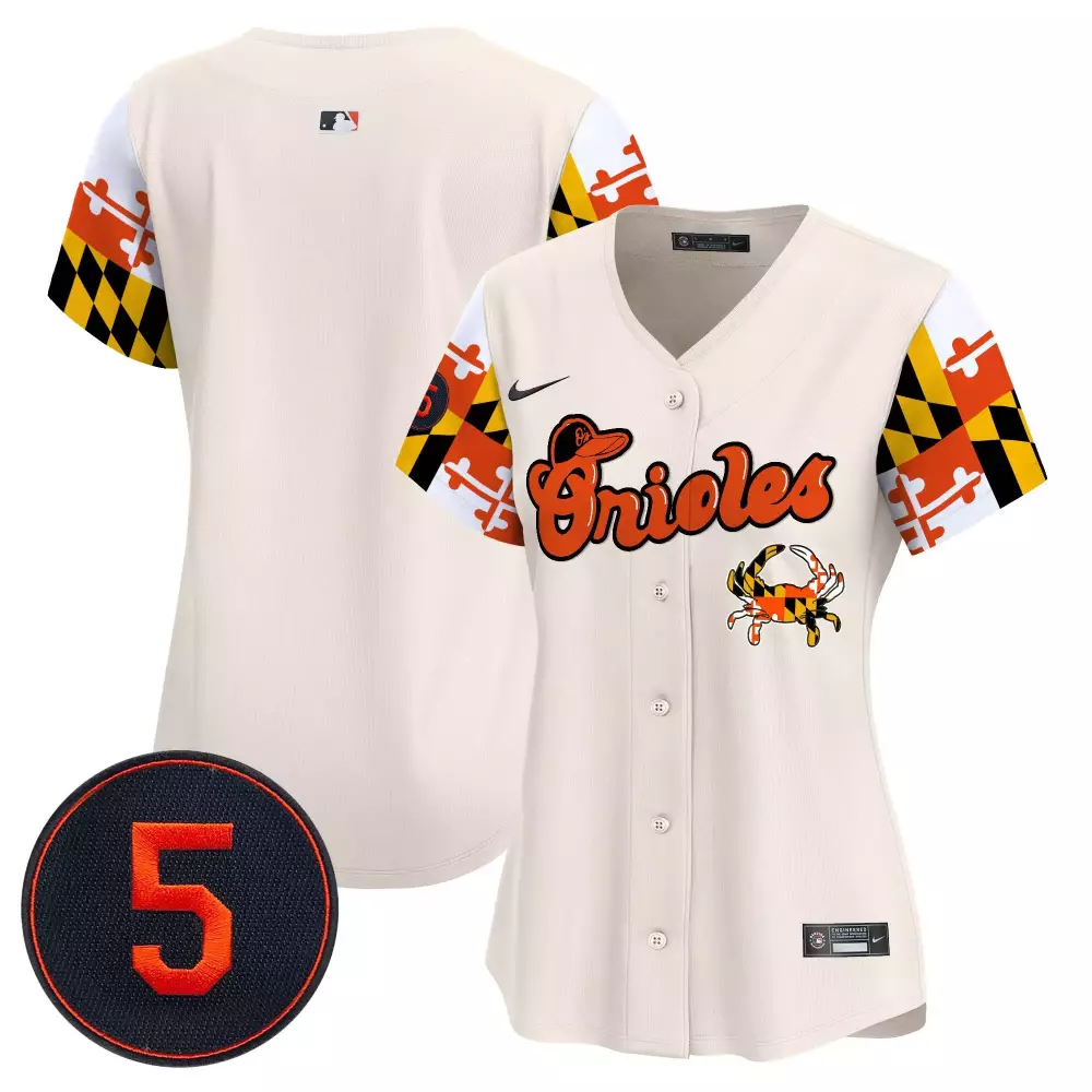 team cream women s baltimore orioles robinson patch vapor premier limited jersey v6 all stitched