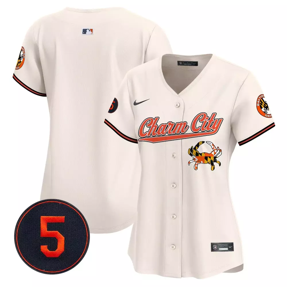 team cream women s baltimore orioles robinson patch vapor premier limited jersey v6 all stitched