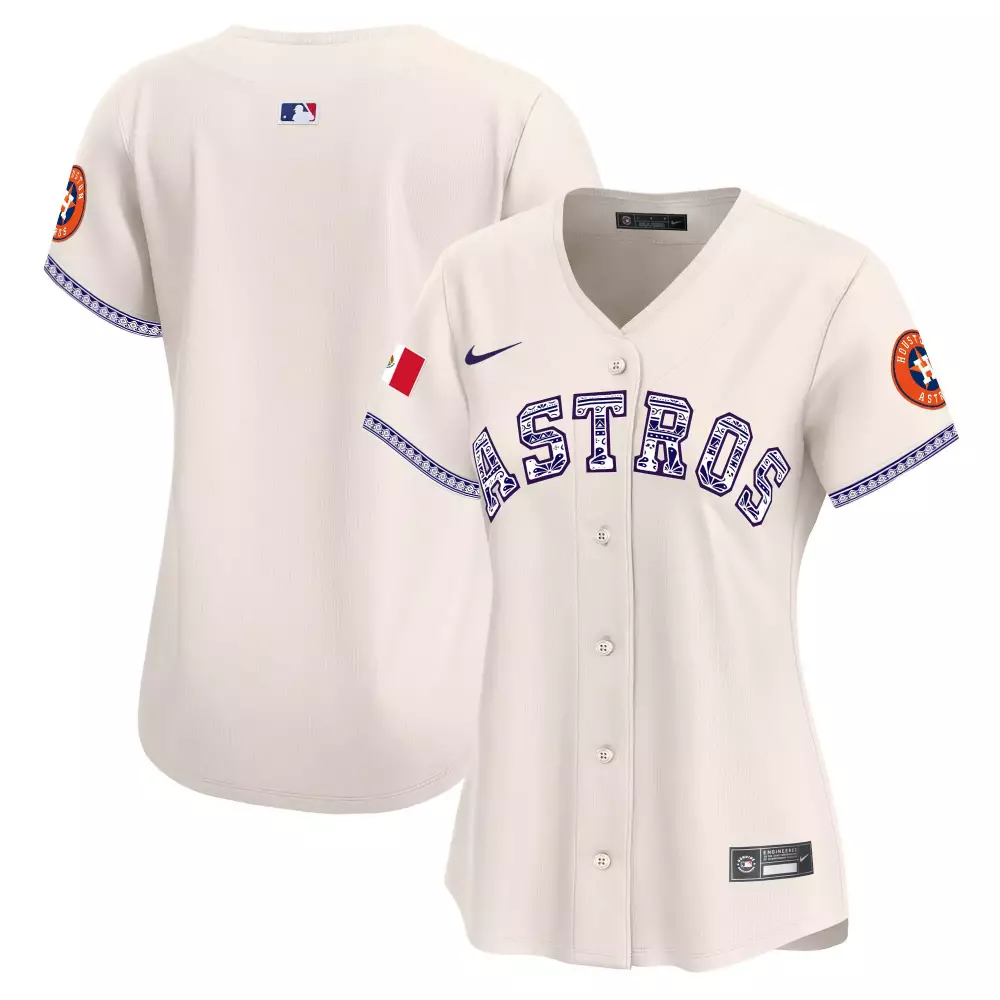 team cream womens houston astros halloween vapor premier limited jersey all stitched