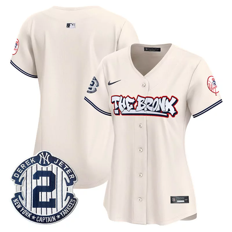 team cream womens new york yankees the bronx graffiti vapor premier limited jersey all stitched