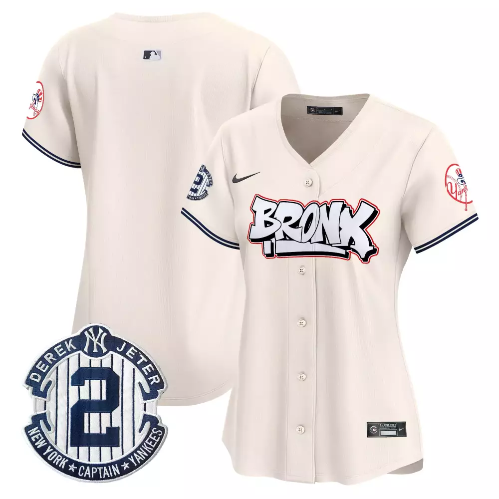 team cream womens new york yankees the bronx graffiti vapor premier limited jersey all stitched