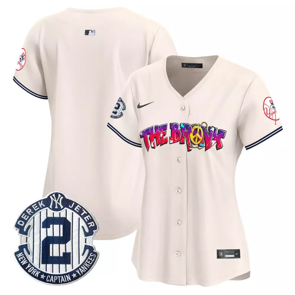team cream womens new york yankees the bronx graffiti vapor premier limited jersey all stitched
