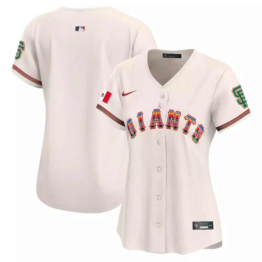 team cream womens san francisco giants 2024 willie mays patch vapor premier limited jersey all stitched