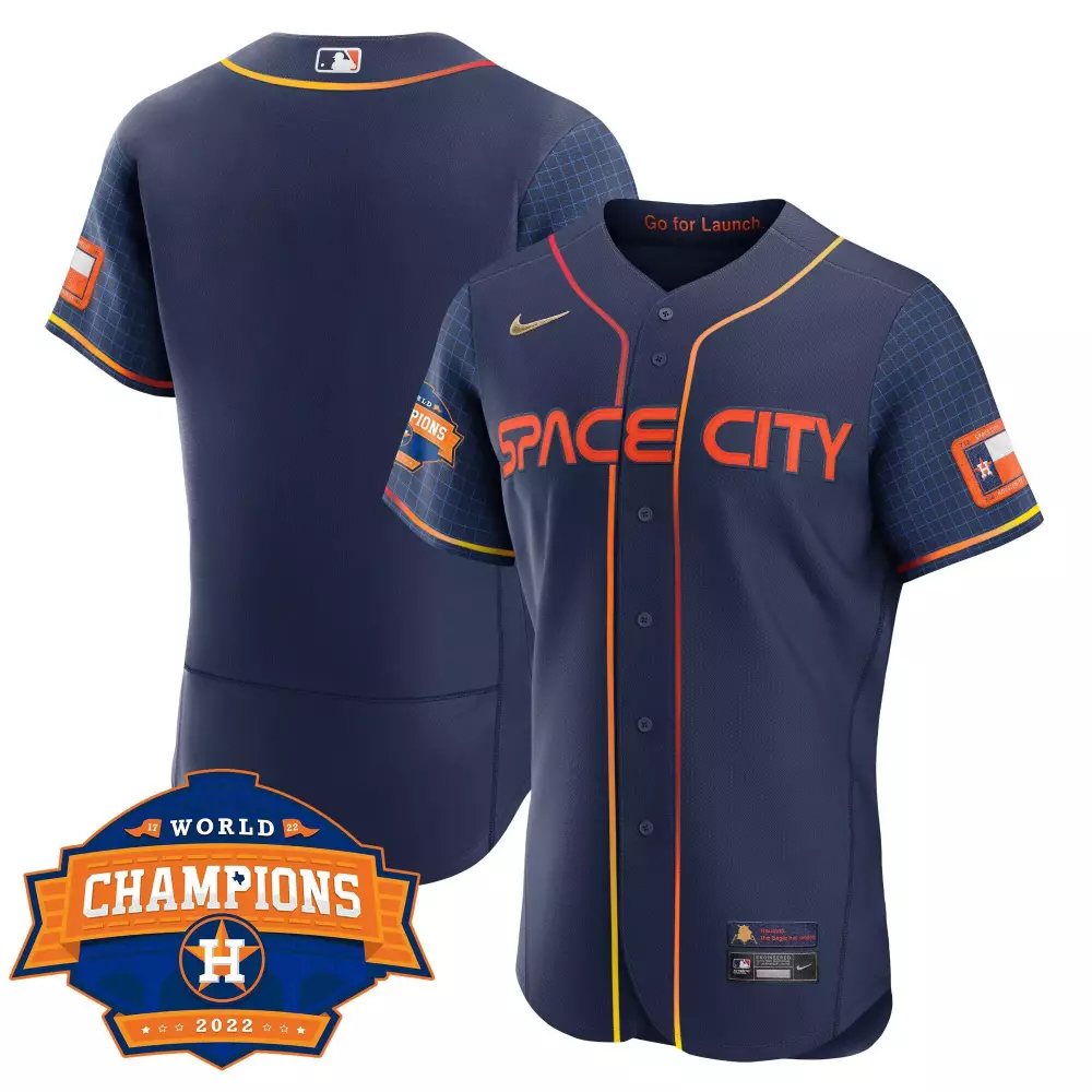 team flex space city youths houston astros 2022 world series champions patch limited jersey all stitched