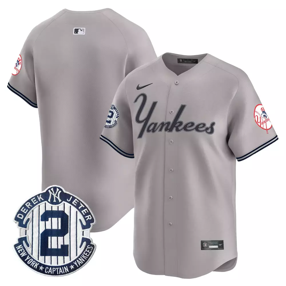 team gray mens new york yankees lou gehrig patch vapor premier limited jersey all stitched