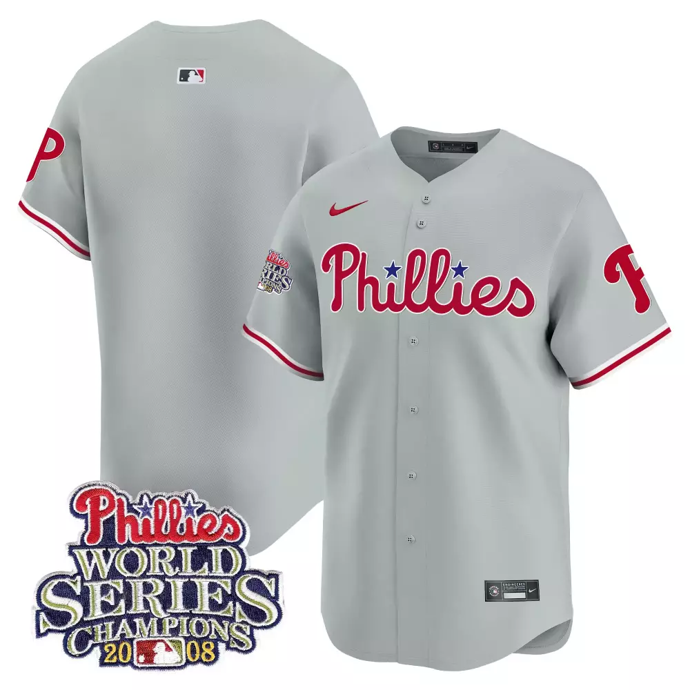 team gray mens philadelphia phillies red october patch flex base jersey all stitched