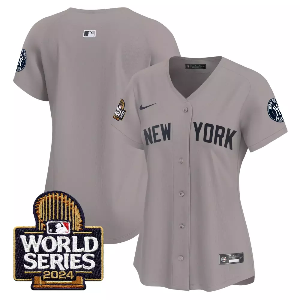 team gray womens new york yankees 2024 spring training patch vapor premier limited jersey all stitched