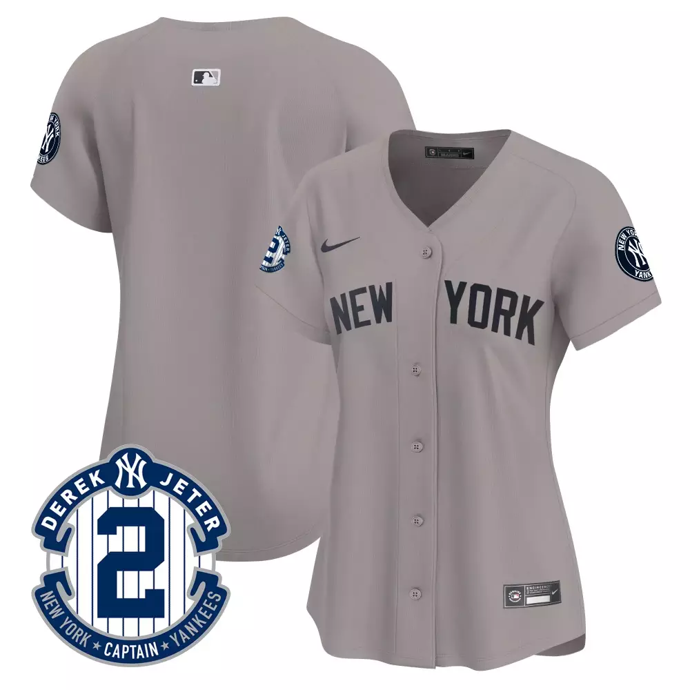 team gray womens new york yankees 2024 spring training patch vapor premier limited jersey all stitched