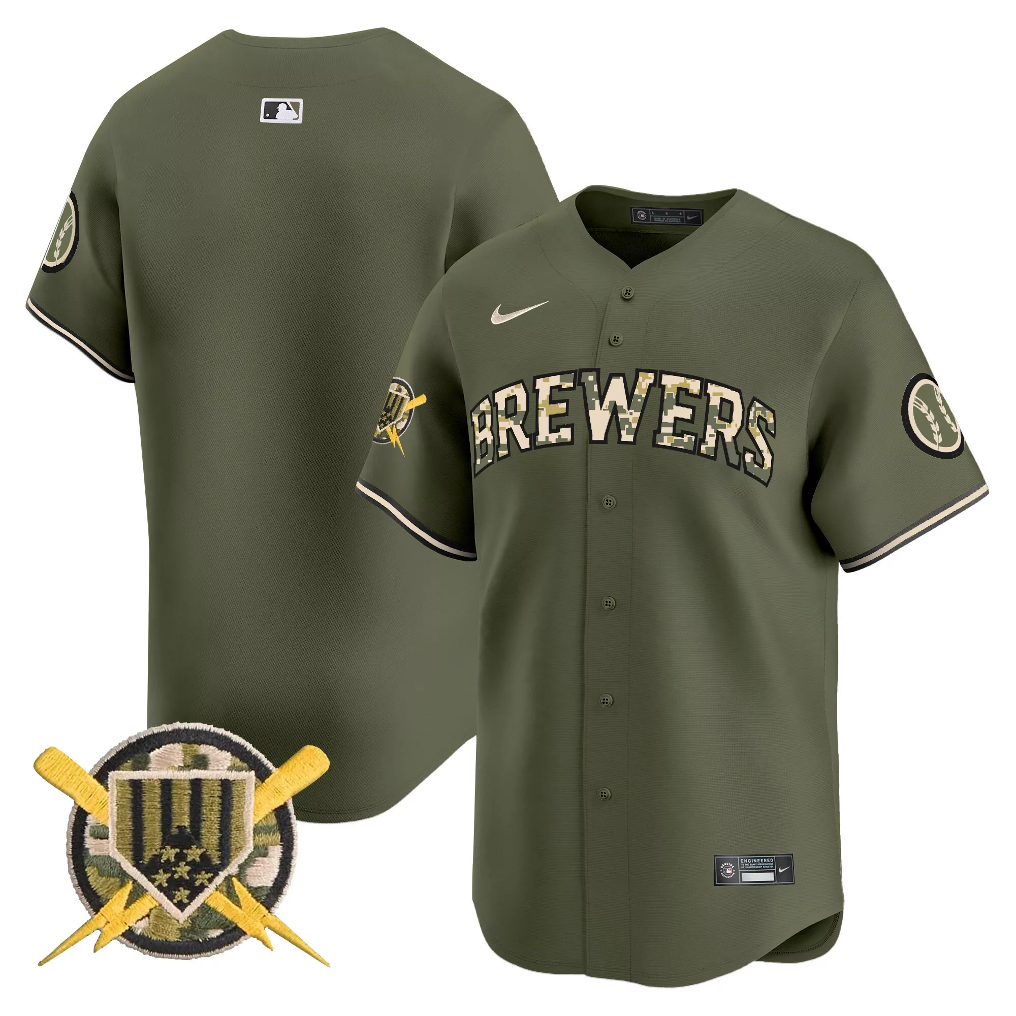 team cream womens milwaukee brewers home patch vapor premier limited jersey all stitched