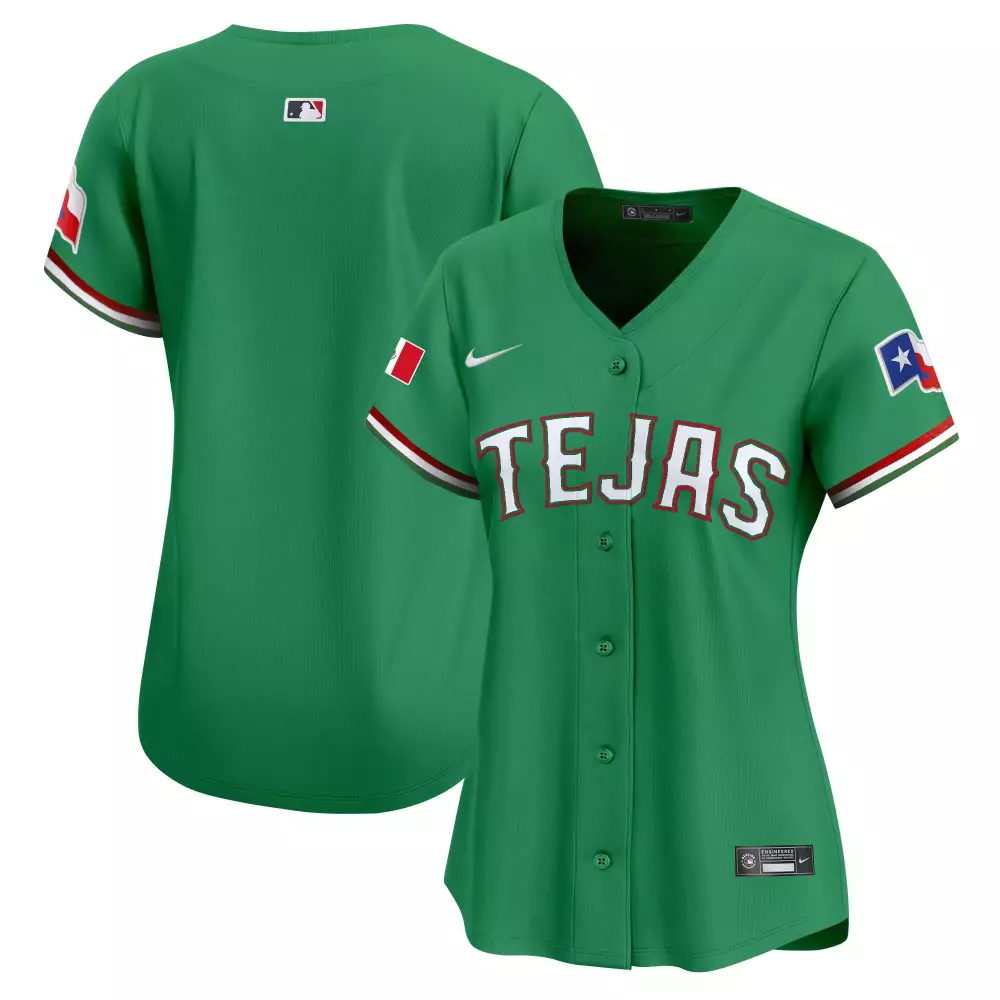 team green womens texas rangers mexico vapor premier limited jersey all stitched