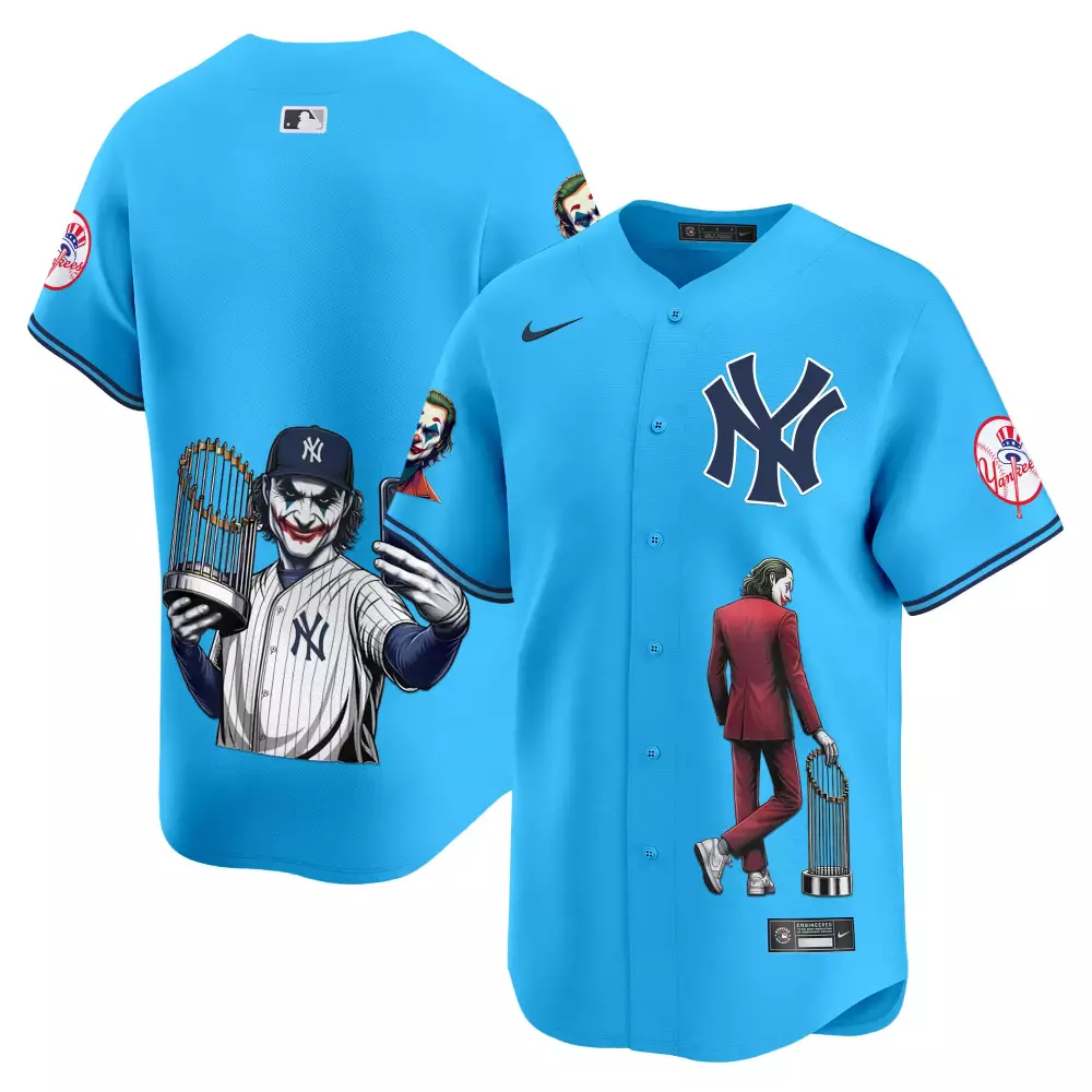 team light blue mens new york yankees graffiti vapor premier limited jersey all stitched