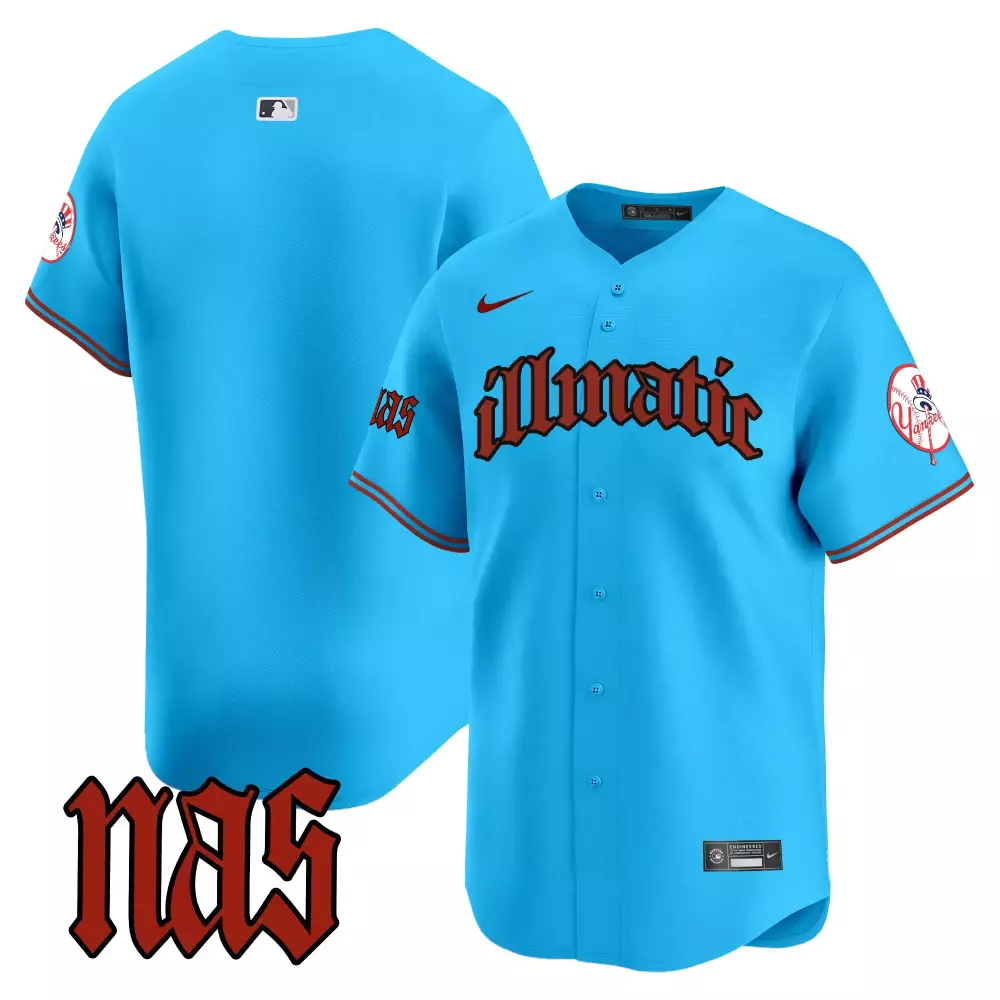 team light blue mens new york yankees graffiti vapor premier limited jersey all stitched