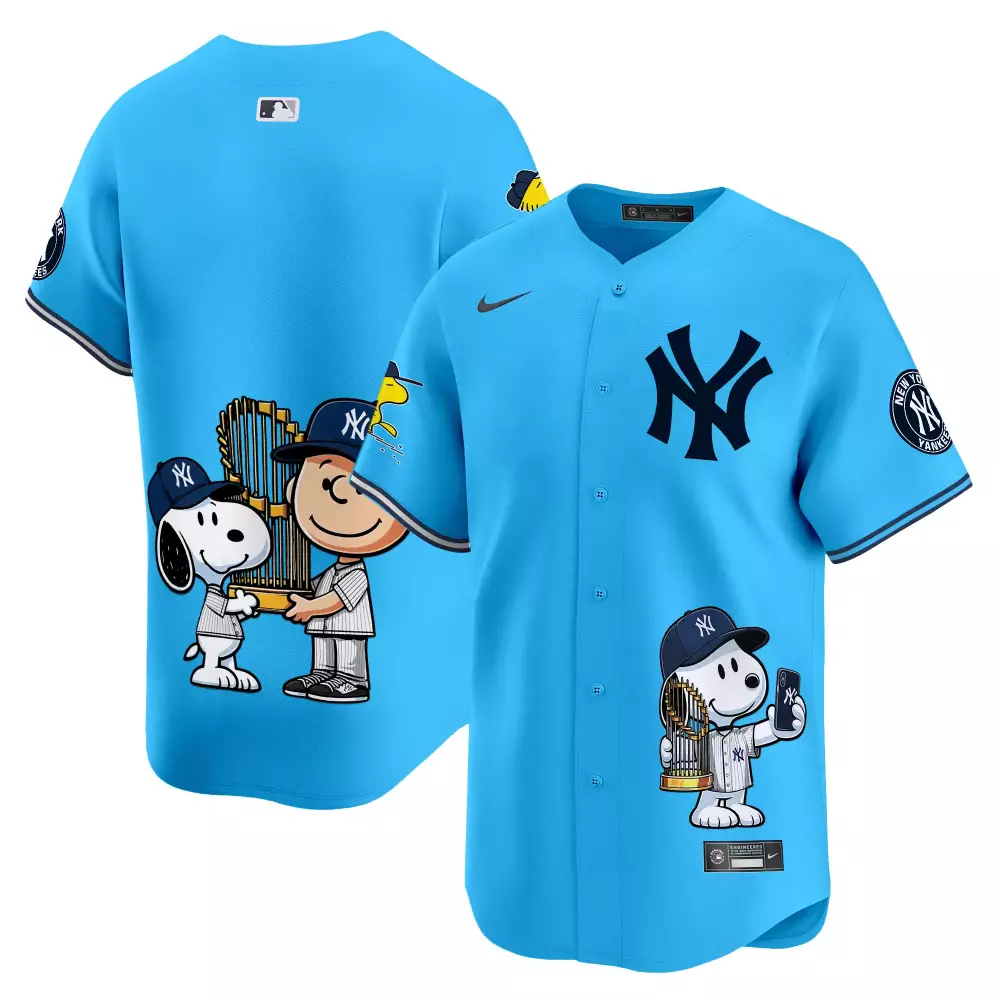 team light blue unisex new york yankees deadpool premier limited jersey printed