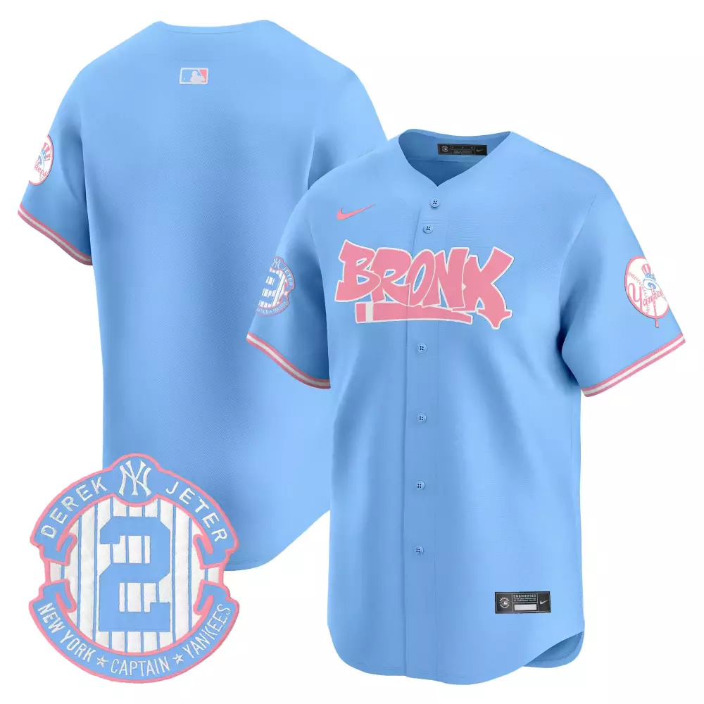 team light blue unisex new york yankees the bronx graffiti bubblegum pink vapor premier limited jersey all stitched