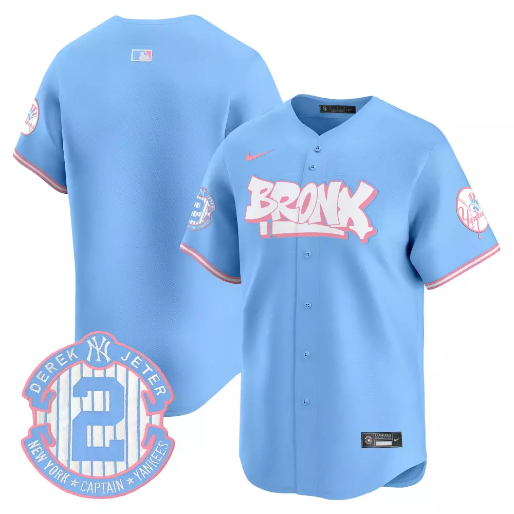 team light blue unisex new york yankees the bronx graffiti bubblegum pink vapor premier limited jersey all stitched