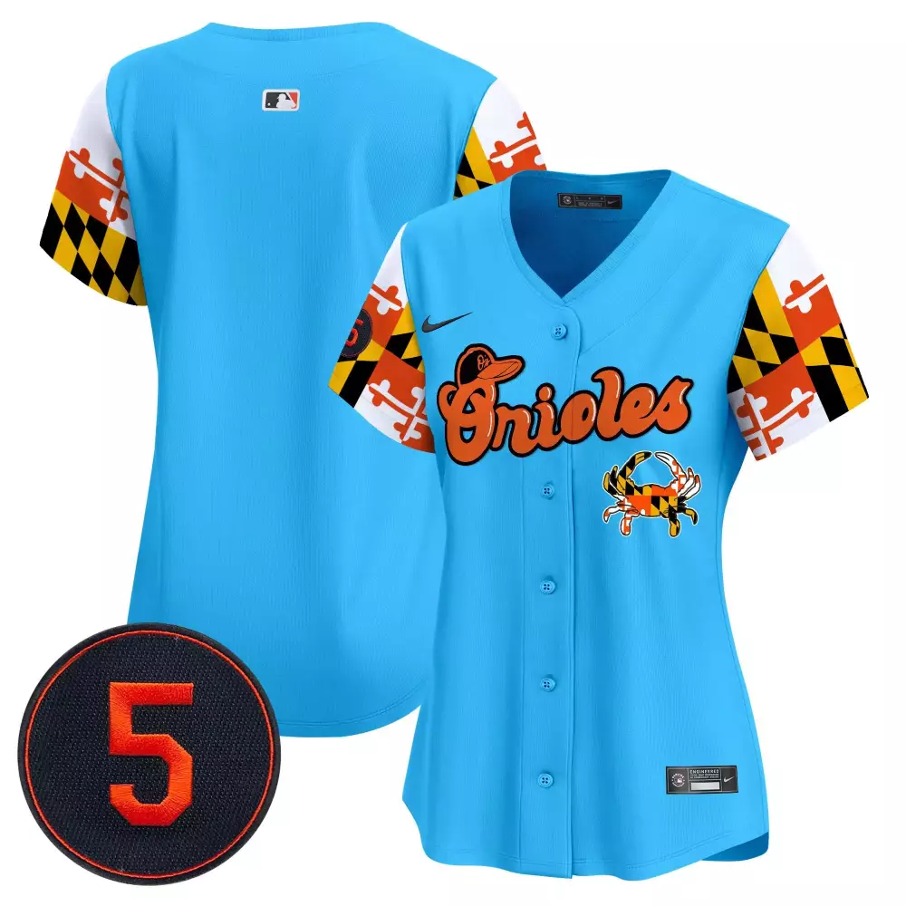 team light blue women s baltimore orioles robinson patch vapor premier limited jersey v7 all stitched