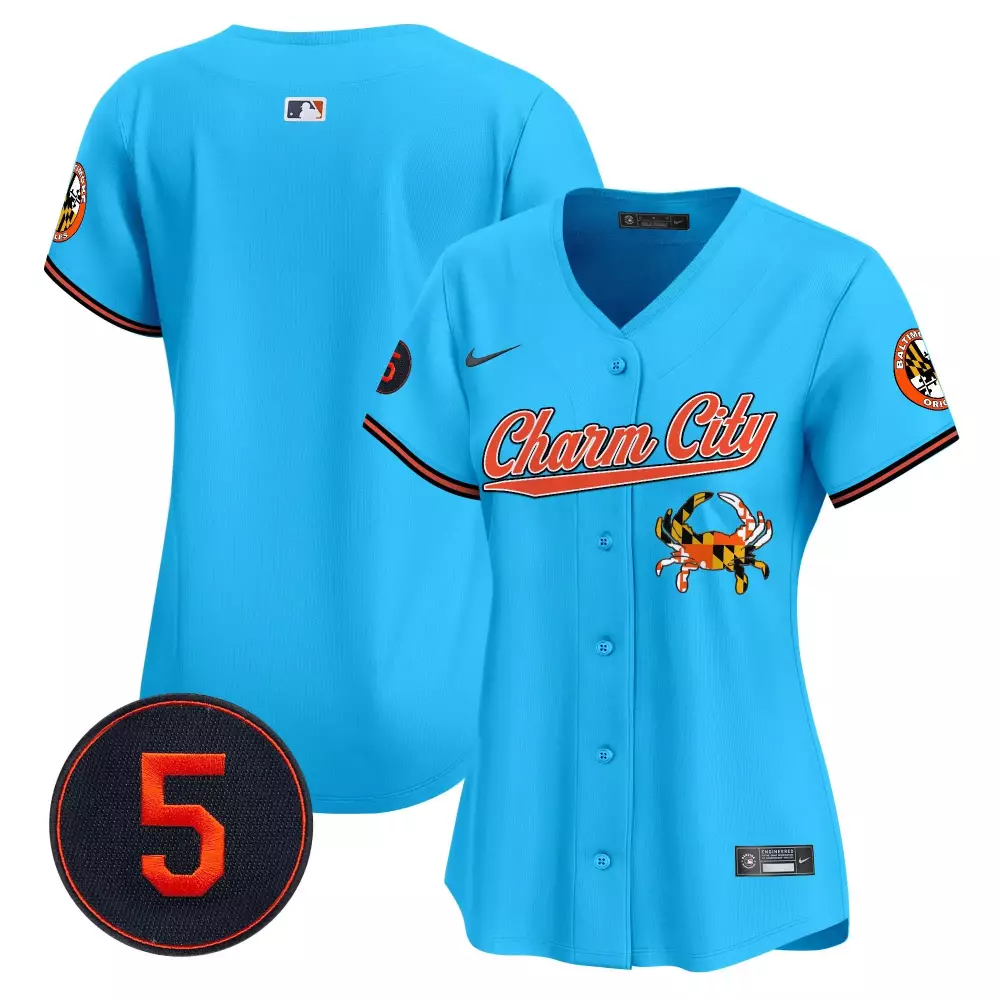 team light blue women s baltimore orioles robinson patch vapor premier limited jersey v7 all stitched