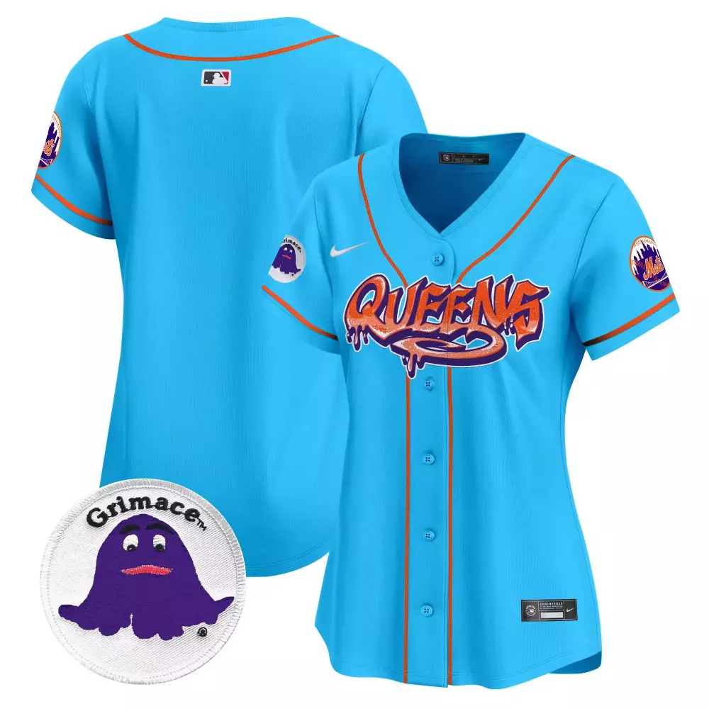 team light blue womens new york mets nas illmatic vapor premier limited jersey all stitched