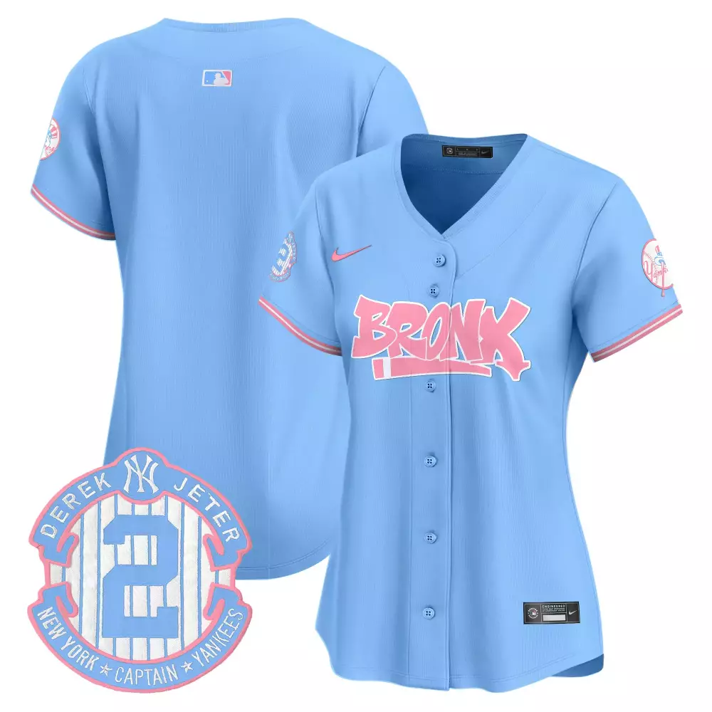 team light blue womens new york yankees nas illmatic vapor premier limited jersey all stitched