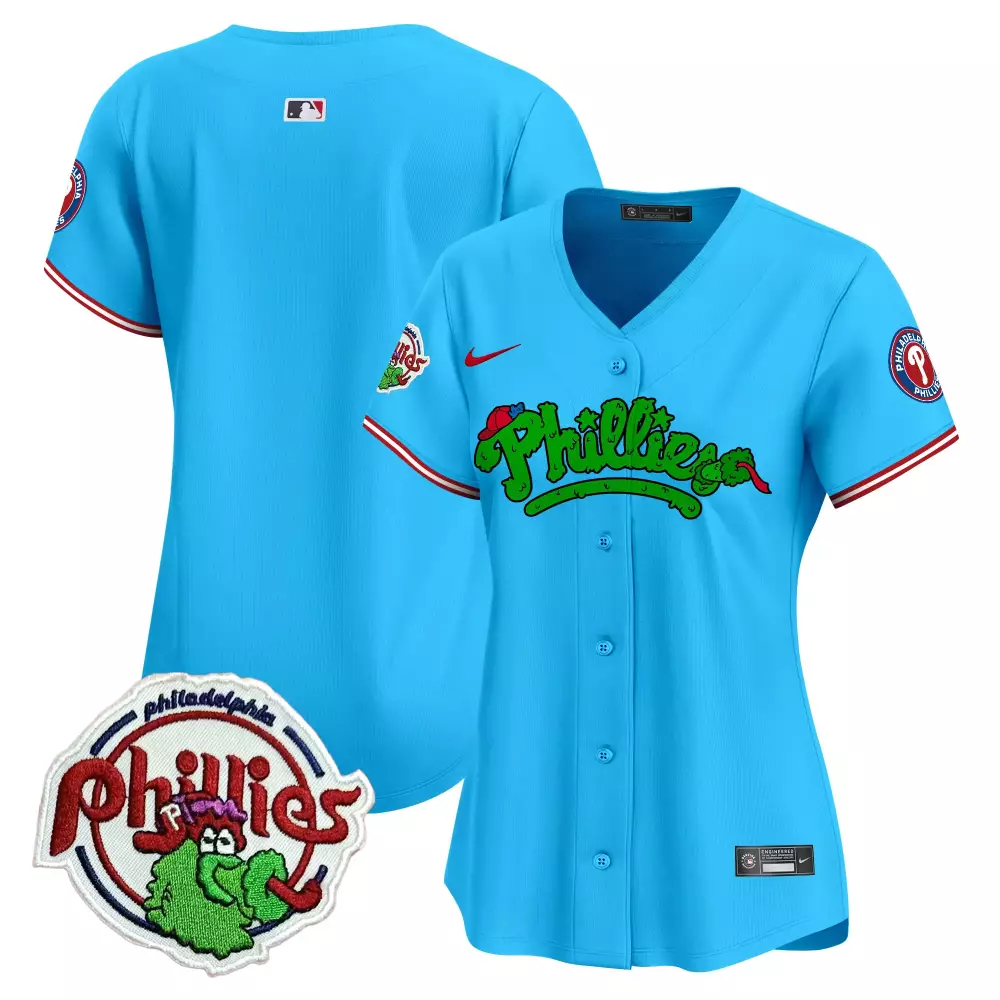 team light blue unisex philadelphia phillies phanatic vapor premier limited jersey v2 printed