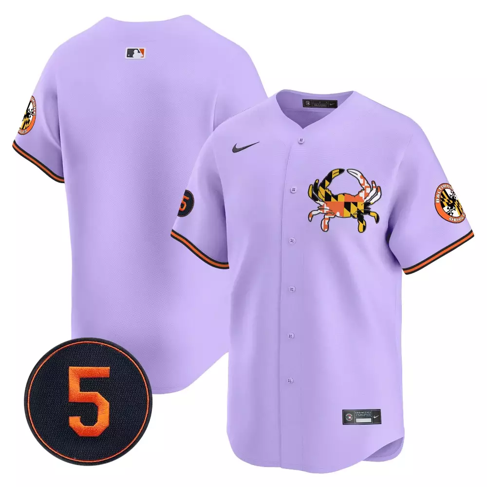 team light purple unisex baltimore orioles robinson patch vapor premier limited jersey v3 all stitched