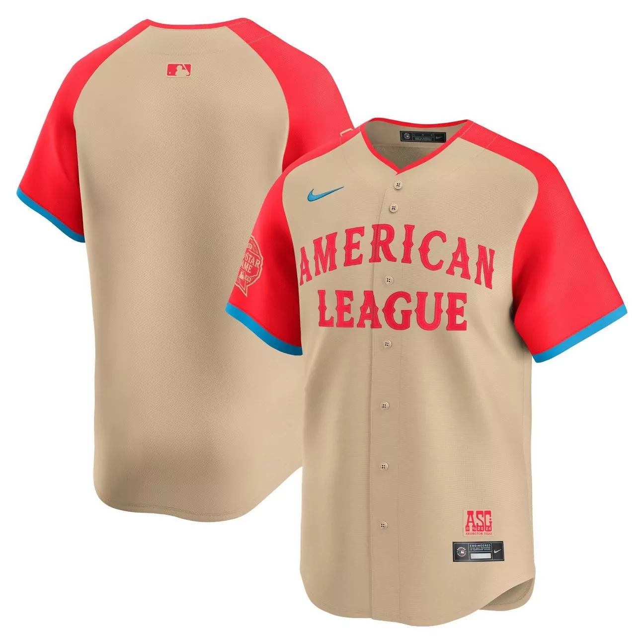 steven kwan men american league 2024 allstar game limited jersey cream