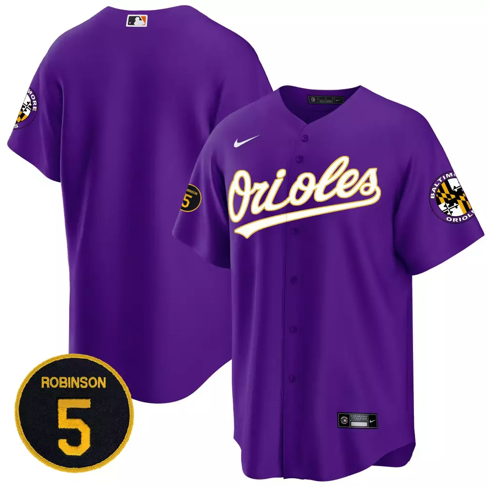 team light purple unisex baltimore orioles robinson patch vapor premier limited jersey v3 all stitched
