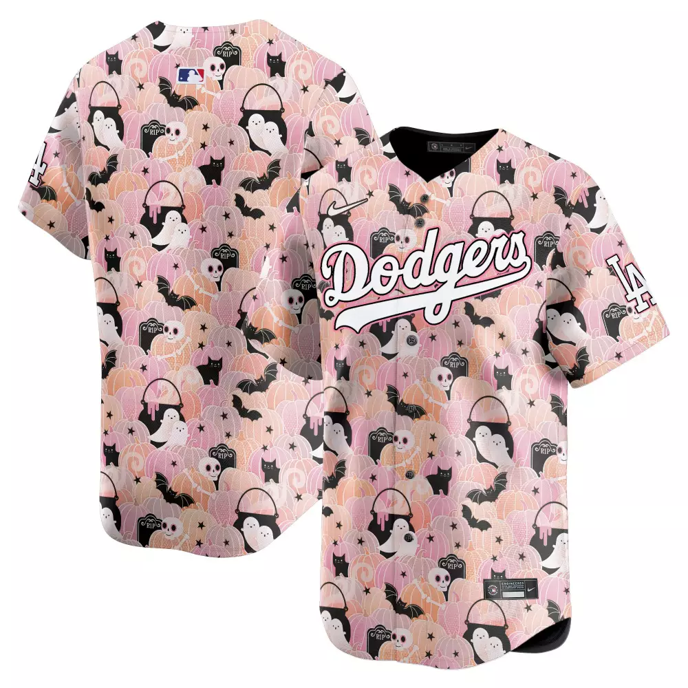 Men's Los Angeles Dodgers Pastel Halloween Pumpkin Patch Jersey | Vapor Premier Limited Edition | Trendy Fan Gear | For Men, Women & Youth
