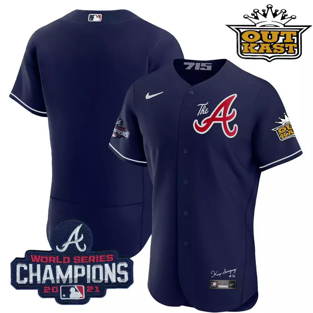 team navy mens atlanta braves outkast gold the a flex base jersey all stitched