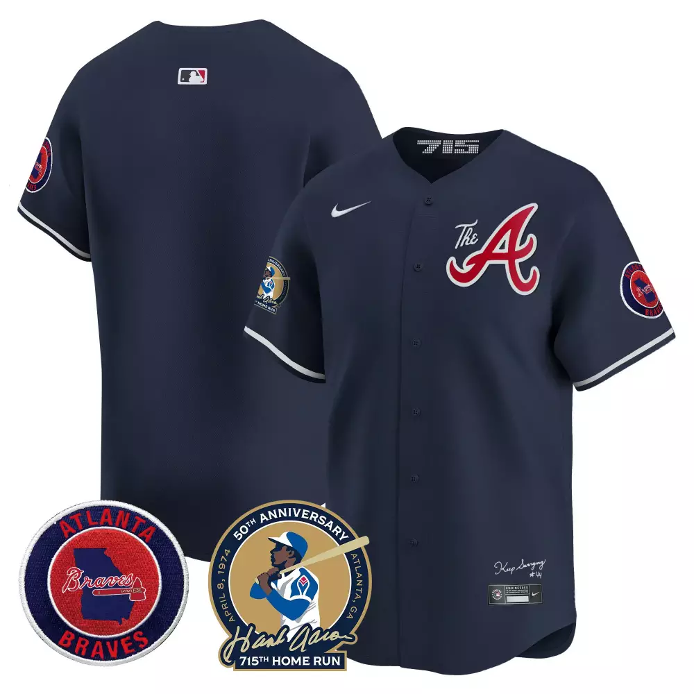 Team Navy Atlanta Braves Atliens Baseball Jersey | Galaxy Version Stitched | For Women