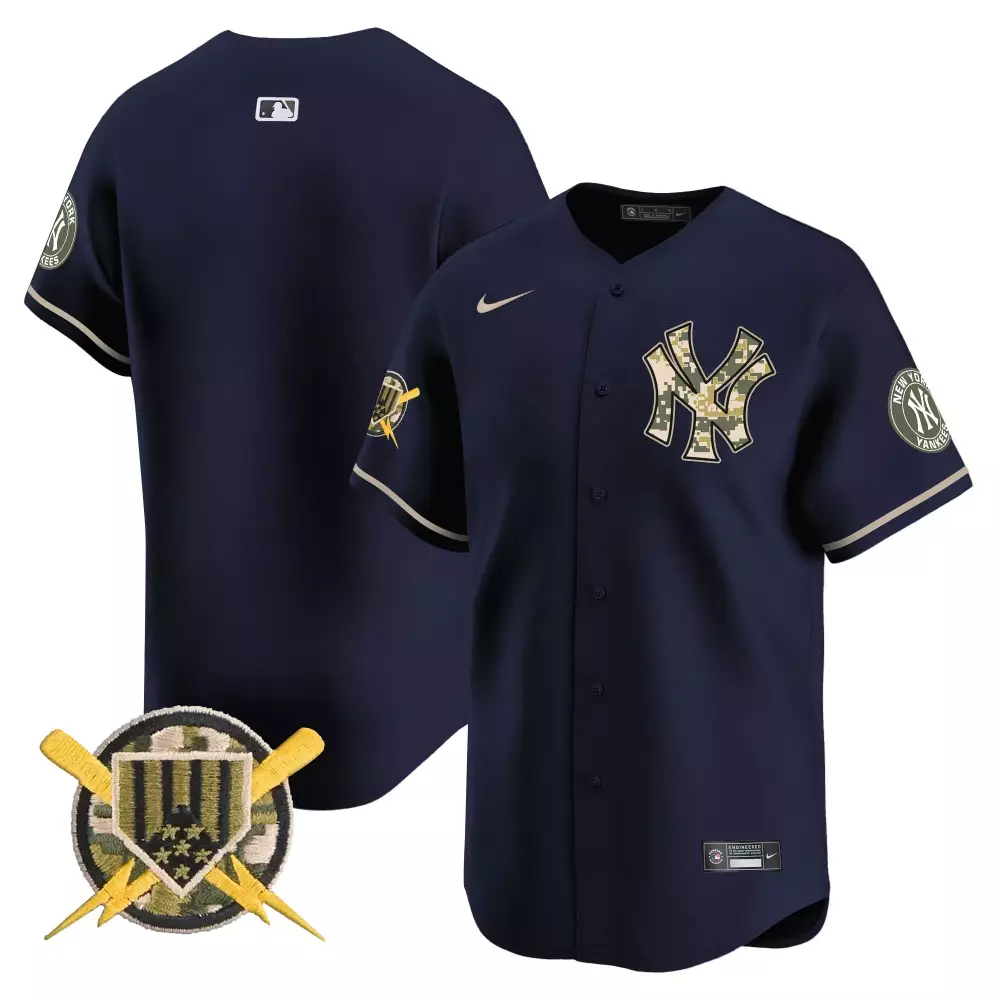 team navy mens new york yankees armed forces day vapor premier limited jersey all stitched