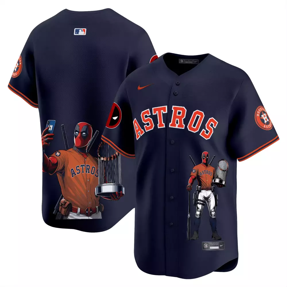 Houston Astros Deadpool Vapor Premier Limited Jersey | Team Red | Fun Fan Gear for Men, Women & Youth