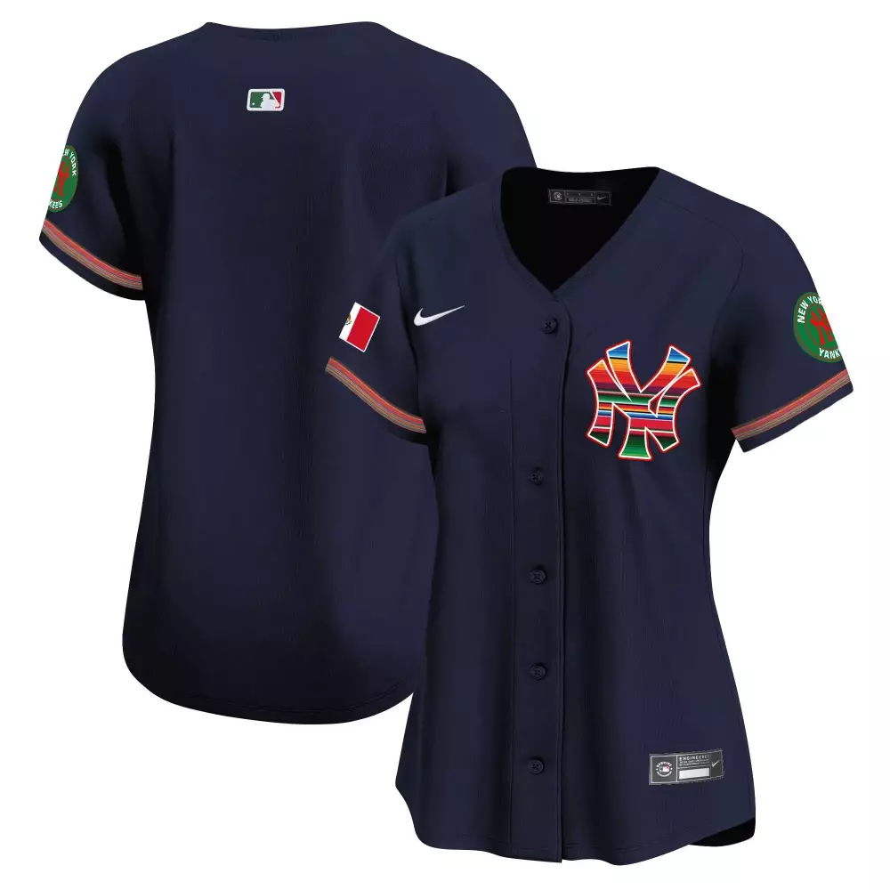 team navy womens new york yankees mexico vapor premier limited jersey all stitched