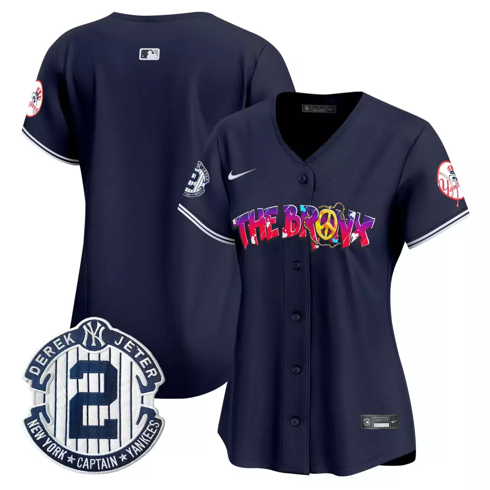 team navy womens new york yankees the bronx graffiti vapor premier limited jersey v4 all stitched