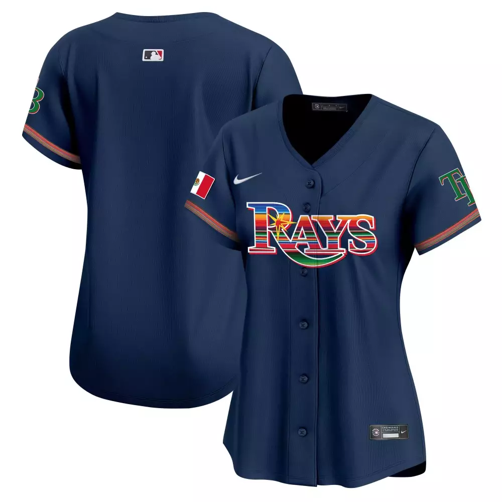 team navy mens tampa bay rays 25th anniversary patch flex base jersey all stitched