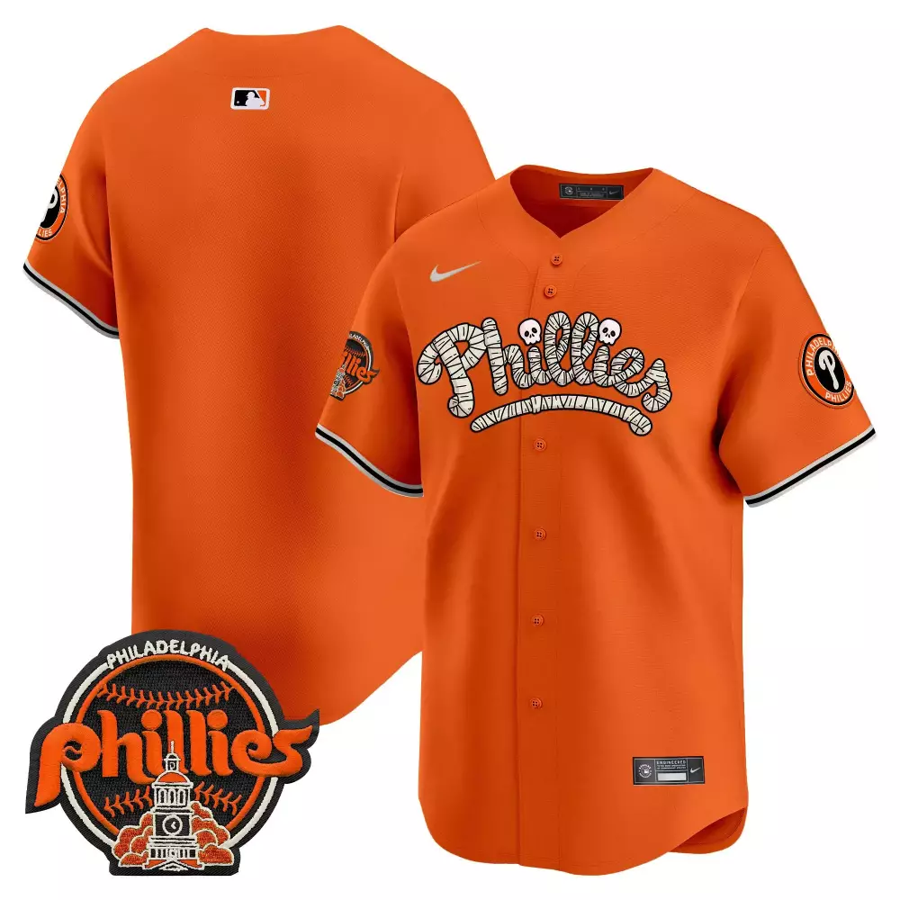 team men philadelphia phillies halloween zombie horror vapor premier limited jersey printed