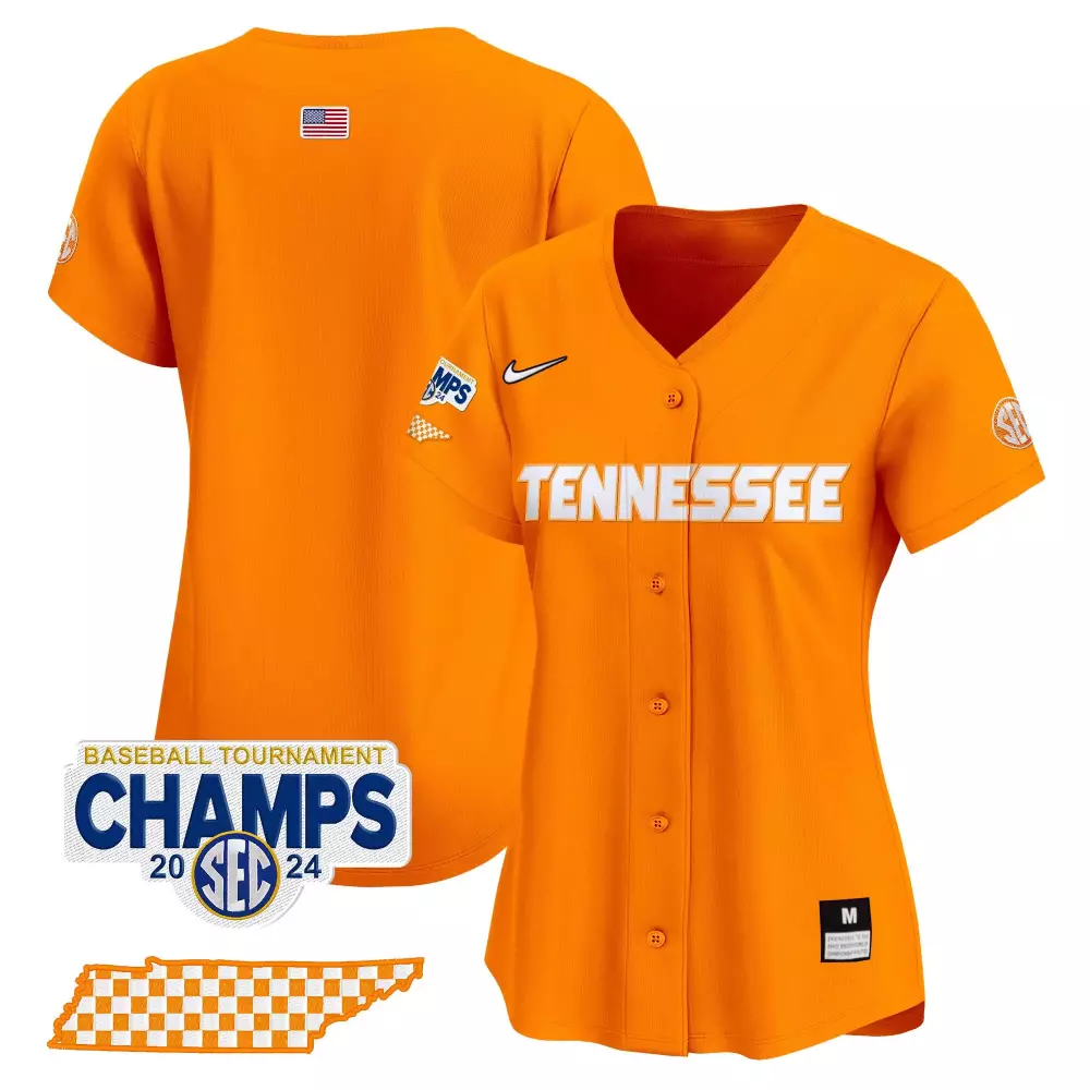 team orange womens tennessee volunteers 2024 tournament champions vapor premier limited jersey v2 all stitched
